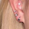 Korean Niche Starburst Metal Hoop & Stud Earrings for Women - Versatile Cold Style