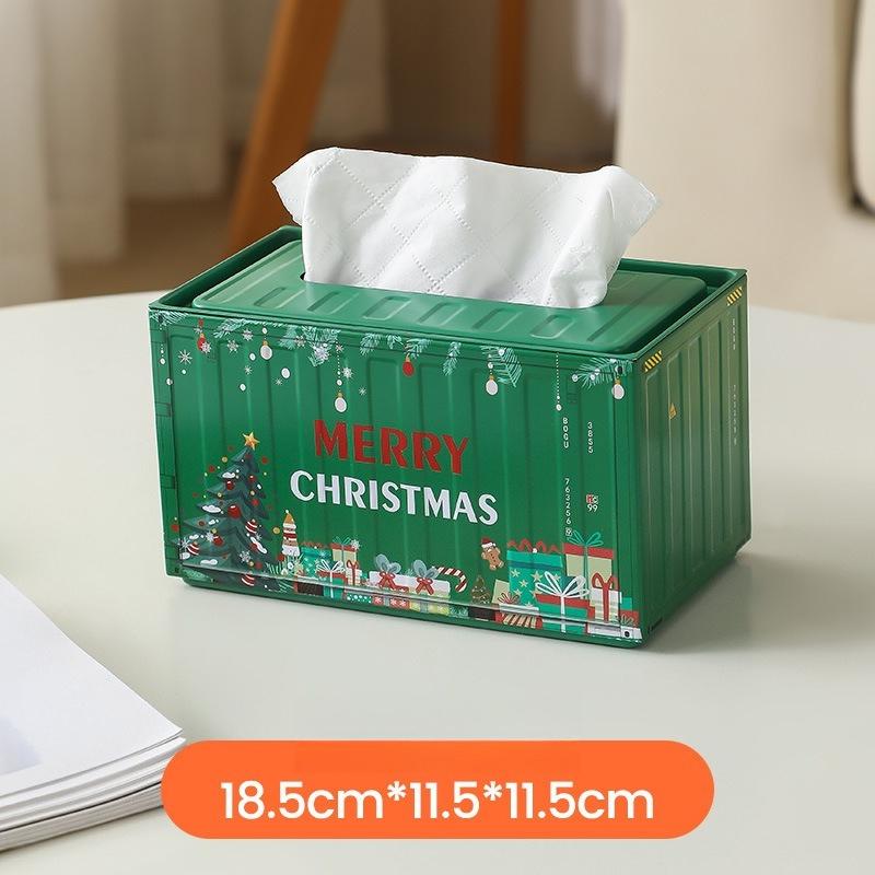 1pc Industrial Style Container Iron Tissue Box Storage Box, Creative Container Tissue Box for Home Living Room Simple Decoration, Holiday Gift