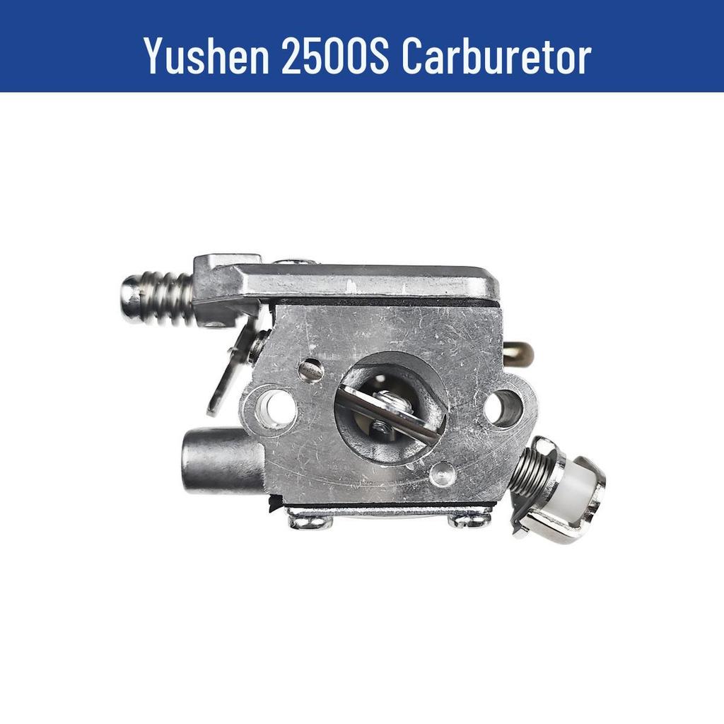 Yusen 2500S Chainsaw Parts: Cylinder, Brake, Pull Cord, Clutch, Air Filter, Carburetor.