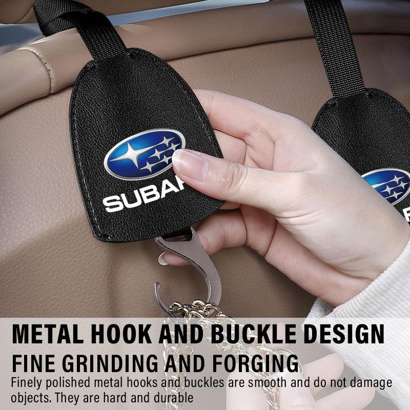 1/2 Stück Leder Auto Sitzlehnenhaken Tragbarer Hängebeutelständer Für Subaru LEGACY Forester Outback Rally WRX WRC XV Impreza