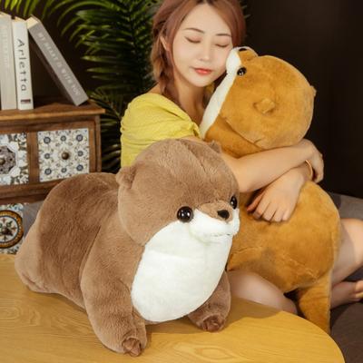 Simulation Niedliches Otter-Stofftier Realistisches Weiches Kuscheltier für Kinder Mädchen Geburtstagsgeschenk