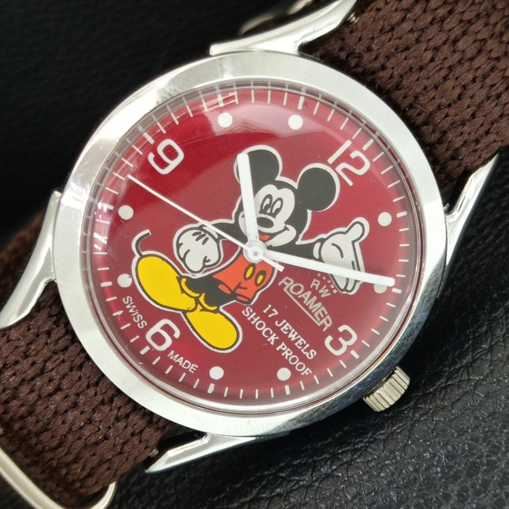 

SWISS VINTAGE HAND-WINDING MENS REFURBISHED RED COLOR DIAL WATCH a707213-1