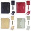Ladies Fashion Card Holder Pu Material With Weaving Pattern Design And Letter Print For Everyday Carry