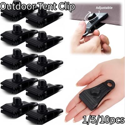 1/5/10pcs Outdoor Tent Clip Windproof Reinforced Clamps Pool Cover Tent Fasteners Holder Tarp Clips for Canopy Rainfly Fixing