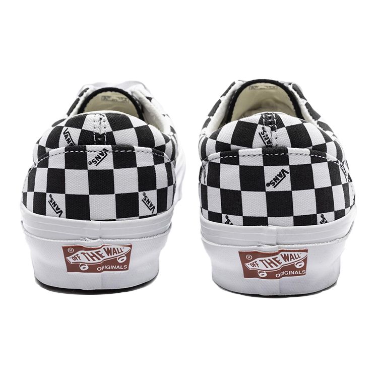 Vans OG Era LX Checkerboard Logo - Black Unisex Sneakers White VN0A3CXN9TB