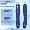 Thrusting Vibrator G Spot Vibrator Anal Dildo with 10 Vibrating 3 Thrusting Liquid Silicone Vaginal Massage Clitoris Stimulator