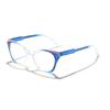 Fashion Cat's Eye Collide Color Anti Blue Light Glasses Men Women Retro PC Frame Outdoor Travel Party Eyeglasses