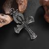 Vintage Ankh Cross Key of Life Necklace Egyptian Jewelry Eye of Horus Amulet Pendant for Men Fashion Gifts