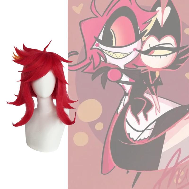 Hazbin Hotel Niffty Cosplay Wig With Layered Topper For Costume Parties And Role Play