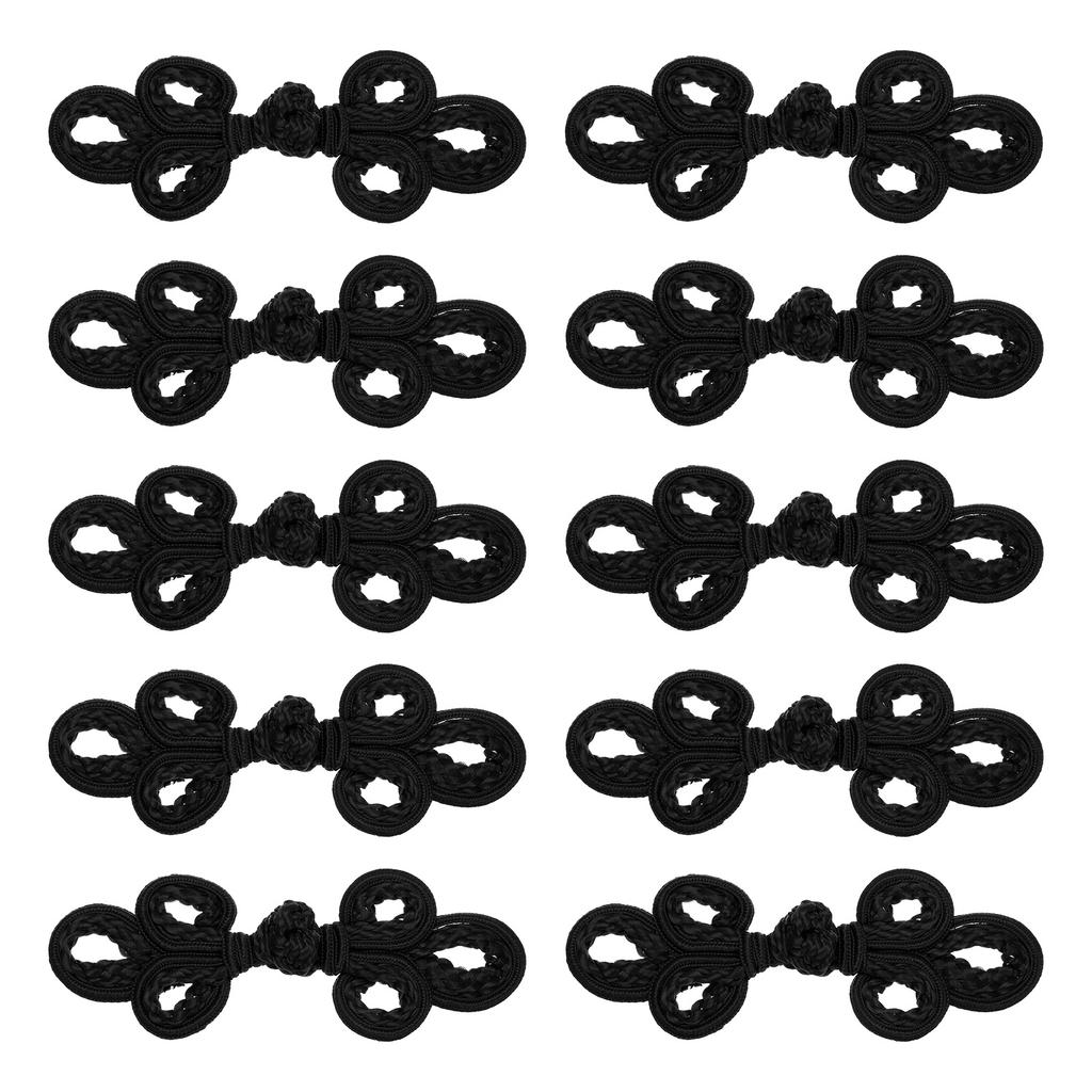 10 Pairs Chinese Knots Frog Buttons Closure Sewing Buttons Fasteners for DIY Sewing Coats Cloak Sweater Bridal Costume Outfit