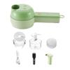 Multifunctional Vegetable Cutter 4 in 1 Handheld Electric Vegetable Cutter Set