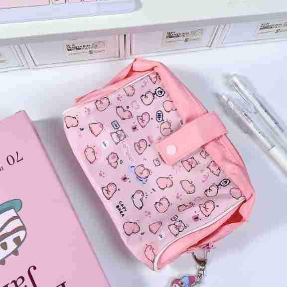 Japanese-Inspired Large Capacity Pencil Case for Students