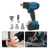 Portable Wireless 21V Hot Air with LCD Adjustable Temperature 50 To 550 Celsius Comes with 5 Stainless Steel Nozzles