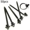 Clips Fastener Car Fastening Strap Kit Set Accessories 50pcs High Quality