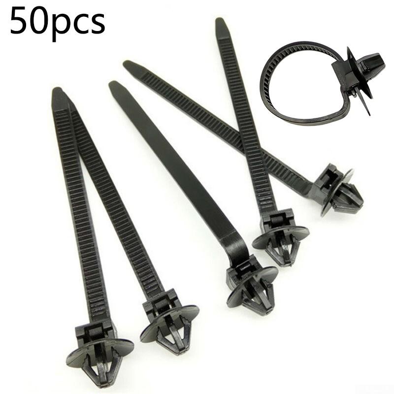 Clips Fastener Car Fastening Strap Kit Set Accessories 50pcs High Quality