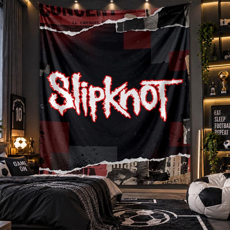 Wall Hanging Tapestry Slipknot Print Cloth for Living Room Bedroom Home Decor