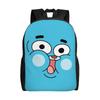 Gumballs Face Backpack for Men Women Casual High School Business Daypack Amazings Gumballs Laptop Shoulder Bag Outdoor