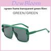 Fashion Square Oversized Sunglasses With Uv400 Protection For Outdoor Activities And Style