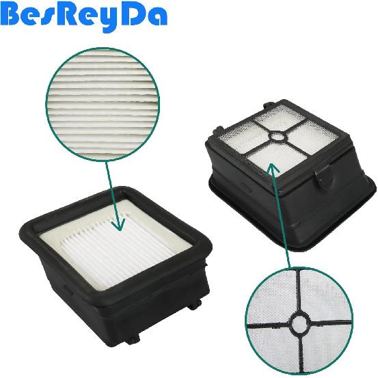 4 Sets iFloor 3 Replacement HEPA Filter and Brush Rolls Compatible with iFloor 3 and Floor One S3 Cordless Wet Dry Vacuum Cleaner