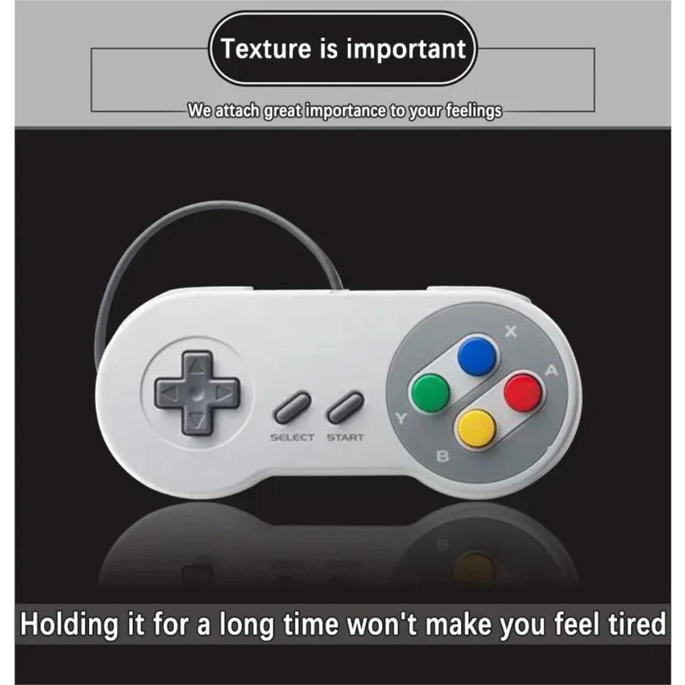Mini Portable Retro Video Game Console for SNES Home Game Player AV Output Built In SFC620 Game with Wired Gamepad GameAccessory