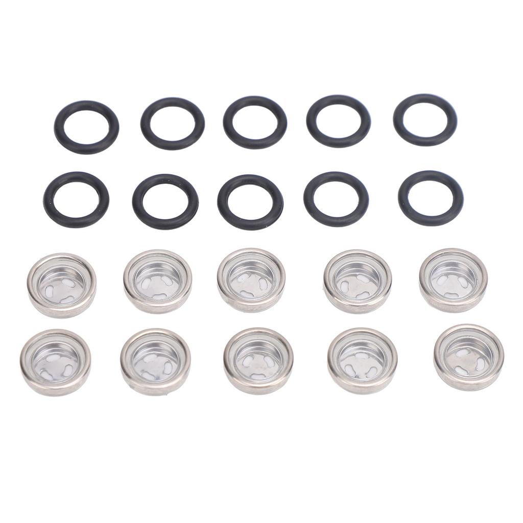 10pcs Brake Master Cylinder Sight Glass with O Ring Motorcycle Brake Master Cylinder Window for Motorcycle ATV