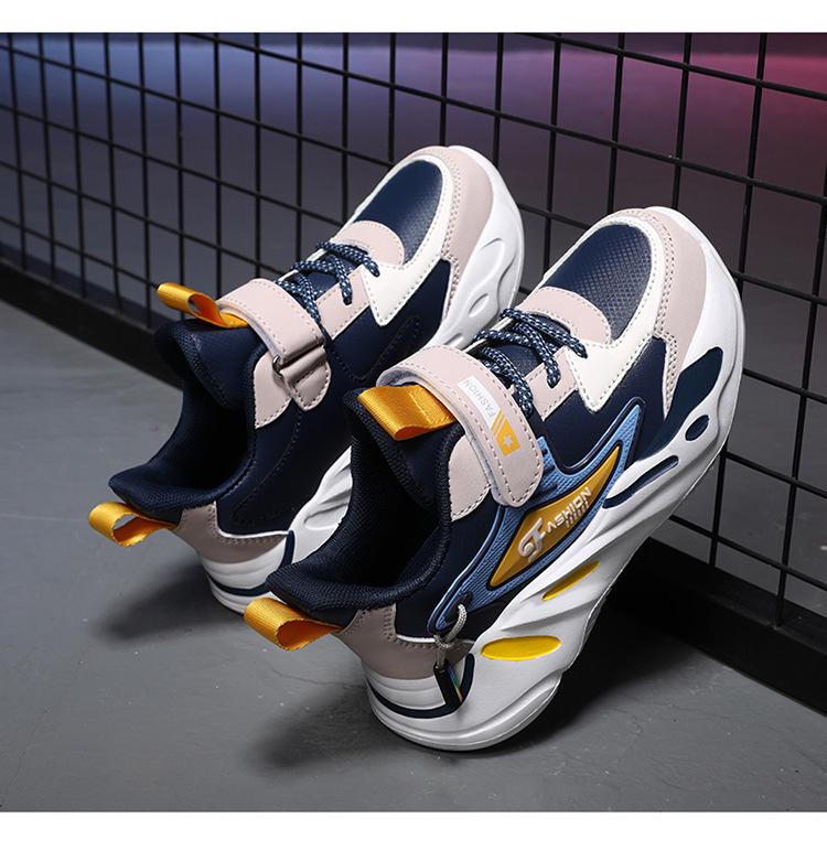 Neue atmungsaktive Jungen-Laufschuhe für den grenzüberschreitenden Gebrauch, leicht, rutschfest, lässig - Koreanischer Stil Mode