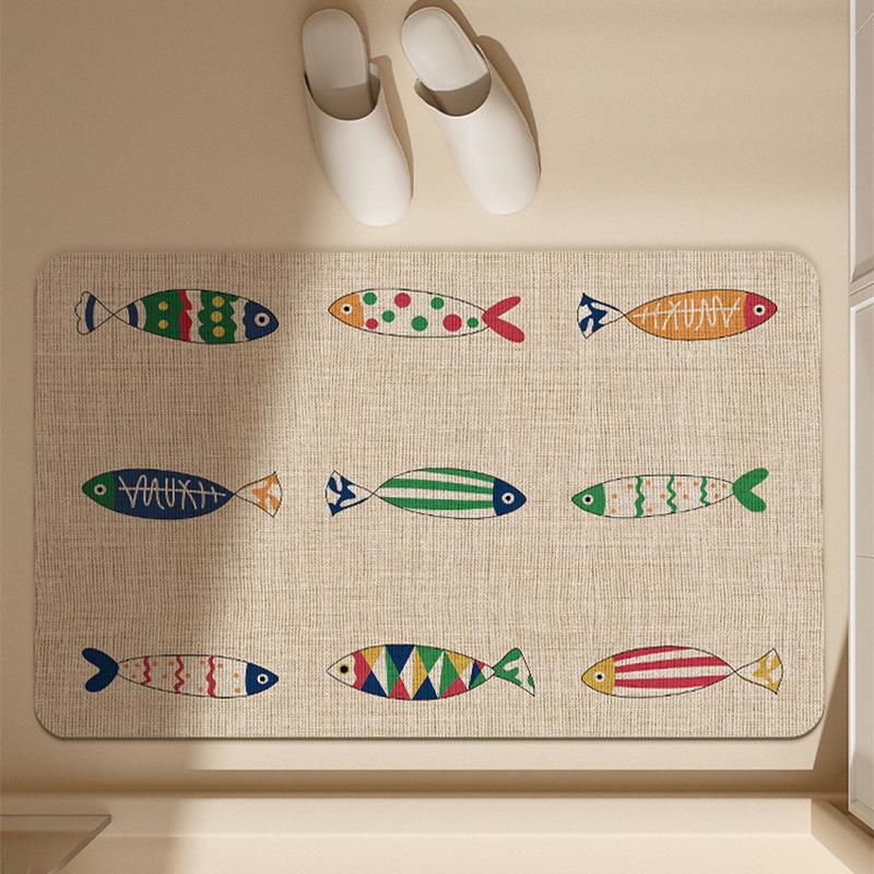 Bathroom Floor Mat Toilet Anti Slip Mat Bathroom Door Mat Foot Mat Door Mat