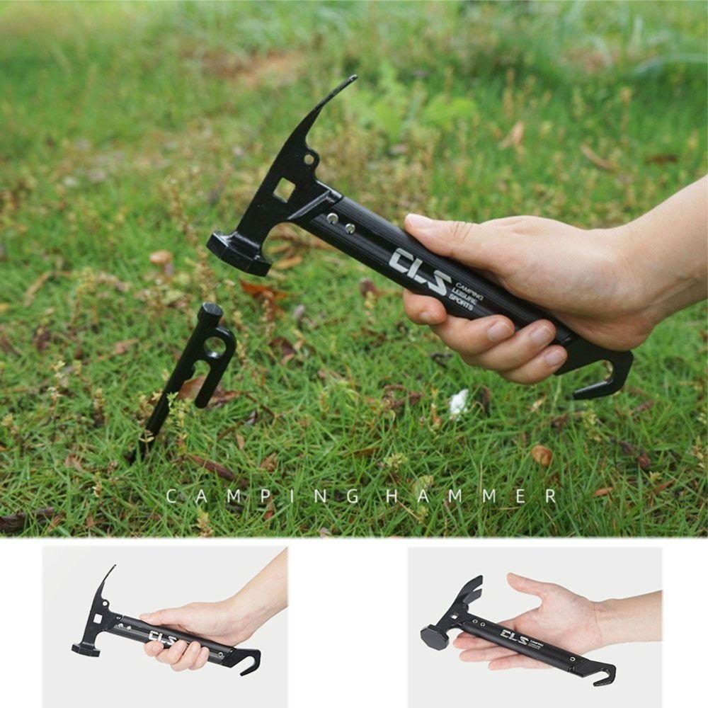 Multifunctional Aluminum Zinc Zinc Alloy Tent Hammer Tent Accessories Grond Nail Hammer Camping Peg Hammer