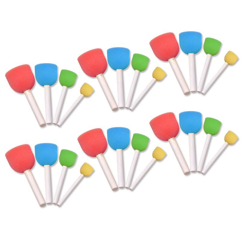 18-Piece Children's Painting Sponge Set: Early Education Doodle & Brush Tools for Kindergarten