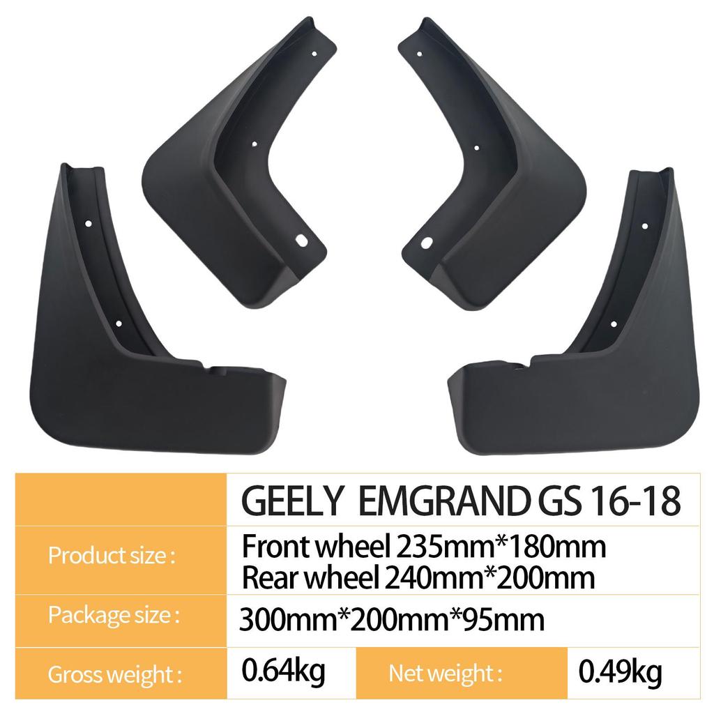 Kompatible Schmutzfänger für Geely Emgrand GS 2016-2018 Grenzüberschreitender Reifenschutz