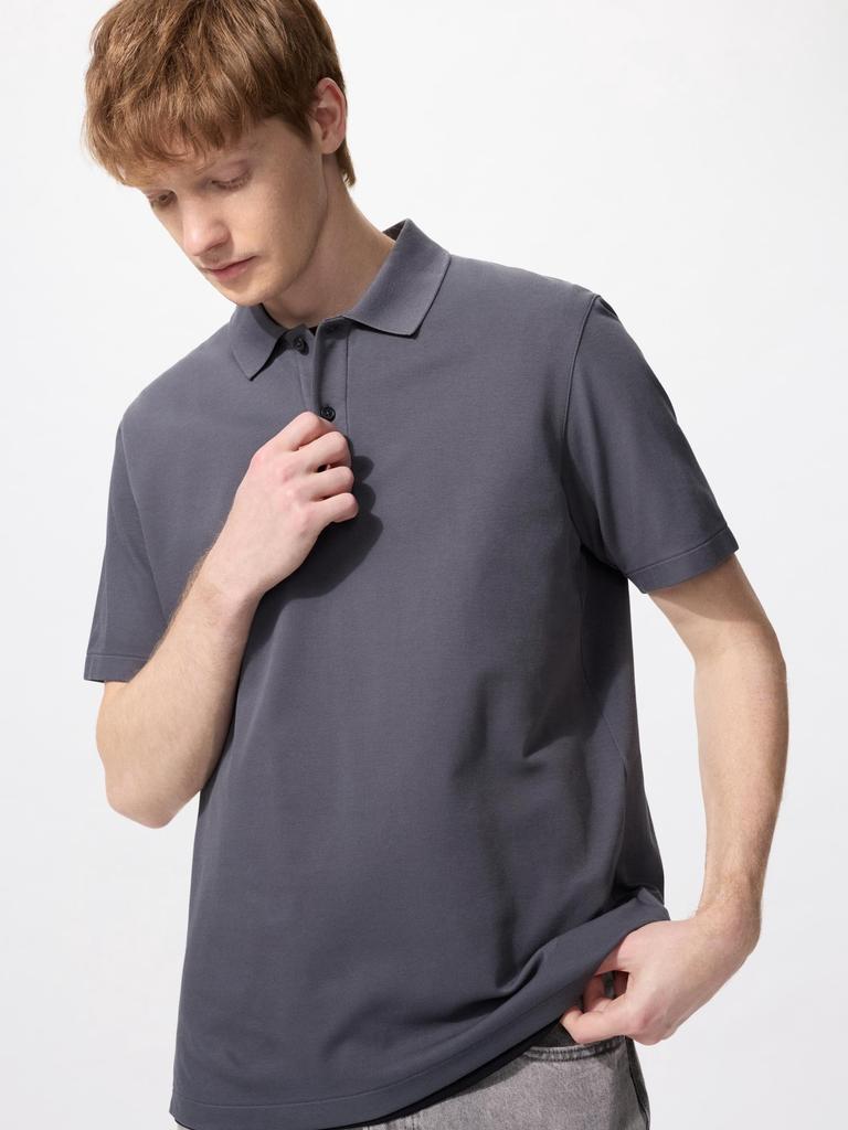 Uniqlo Japan Air Rhythm Cotton Kanoko Polo Shirt