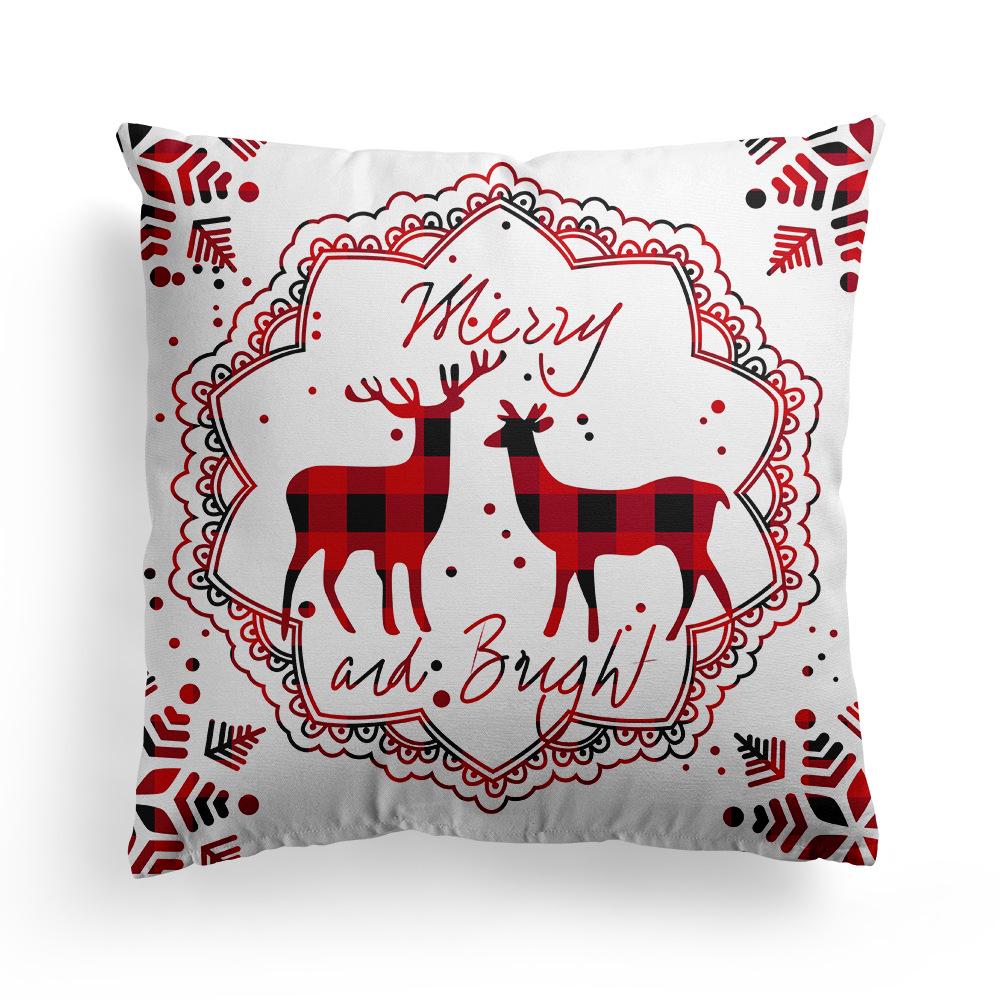 Christmas Merry Christmas Pillowcase Festive Home Decoration Sofa Pillow Cushion Cover