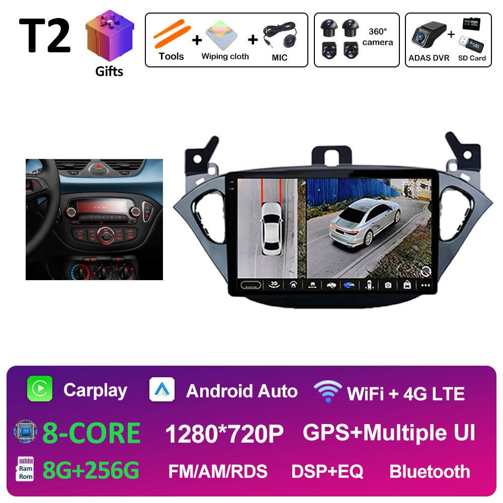 9 Inch Car Video For Opel Corsa E 2015 2016 2017 2018 2019 Radio Player Navigation GPS Wireless Carplay Cooling Fan Auto Tools