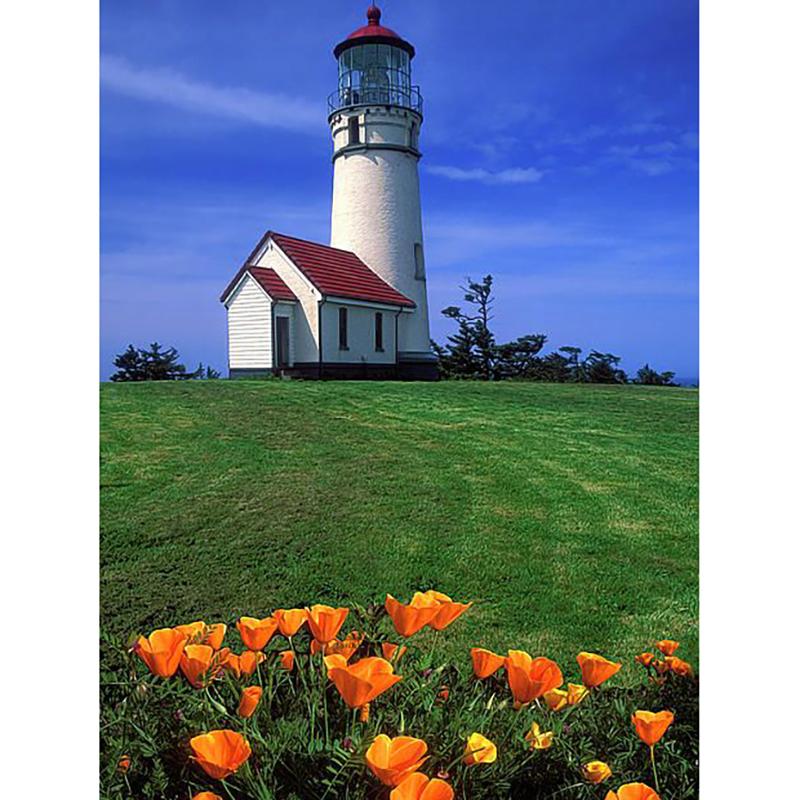 DIY Lighthouse 5D Diamond Painting Full Round Drill Seaside Diamond Embroidery Cross Stitch Mosaic Kits Wall Art Home Decor