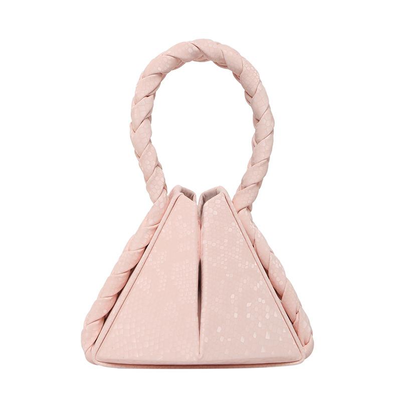 Trendy New Product Design Twist Portable Geometric Folding Handbag Bag High-end Sense Niche Fashionable Messenger Women's Bag