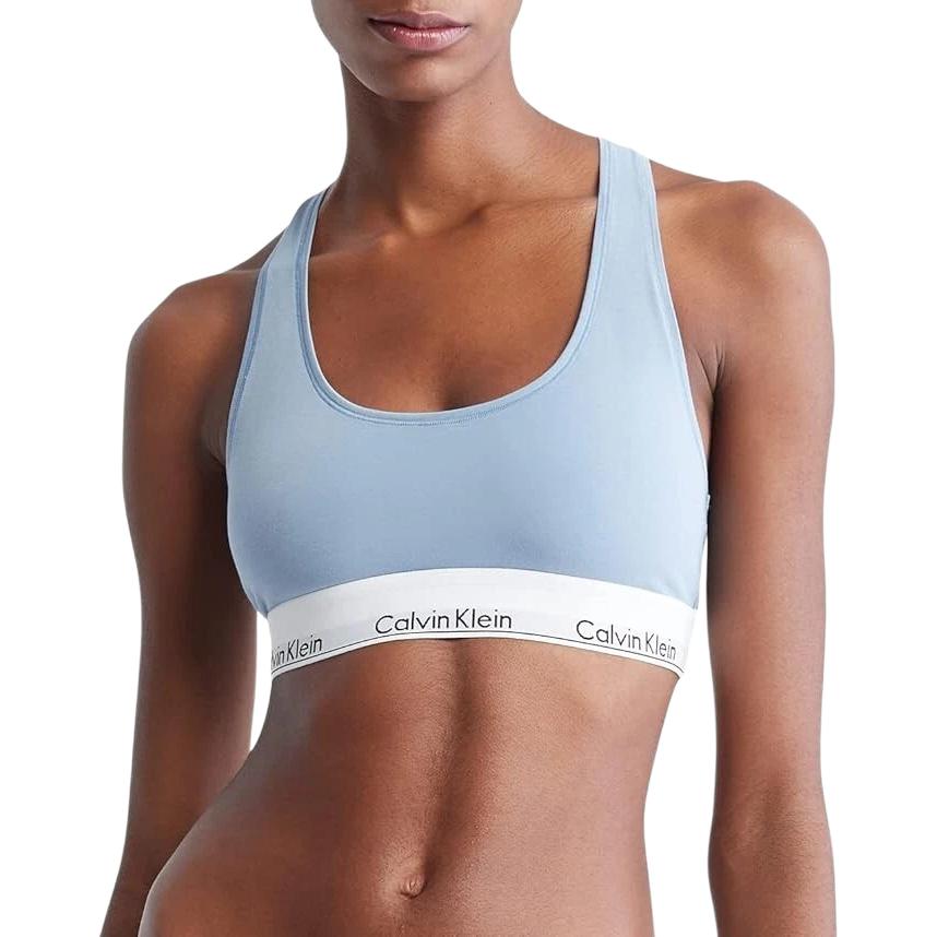Calvin Klein Modern Gravity Wireless Sports Bra Women Underwear Iceland-Blue QF3785AD-8I3