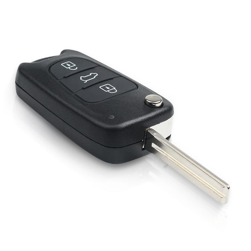 KEYYOU Für Kia K2 K3 Rio 3 Picanto Ceed Cerato Sportage Für Hyundai I20 I30 IX35 I35 Klapp-Fernbedienungs-Autoschlüsselgehäuse Fob Leere Hülle