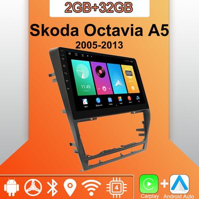 Android Carplay Car Radio For Skoda Octavia A5 2005-2013 Multimedia Player Head Unit Stereo GPS Navigation BT WIFI 2+32GB