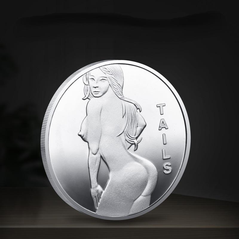 Mince Lucky Girl Zkuste své štěstí Mince Krása Pamětní mince Mince Sexy mince