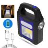 Portable Solar Lantern COB LED Work Lamp Waterproof  Emergency Spotlight USB Rechargeable Hand Lamp for Outdoor Hiking Camping
