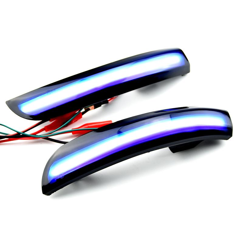 Dynamic Blinker LED Flash Turn Signal Lights For Ford Kuga Escape EcoSport 2013- Focus 3 MK3 SE ST RS Side Mirror Indicator