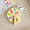 Keychain Pendant Artist Palette Brush Design Keychain Pendant with Metal Lobster Buckles Bags Keys Backpacks Keyring