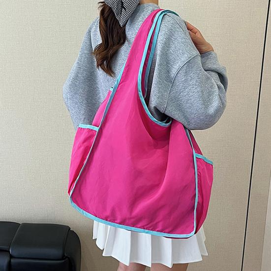 Shopping Bag High-Density Nylon Fabric Lightweight Waterproof Foldable Large Capacity Shopping Tote Travel Shopping Bag