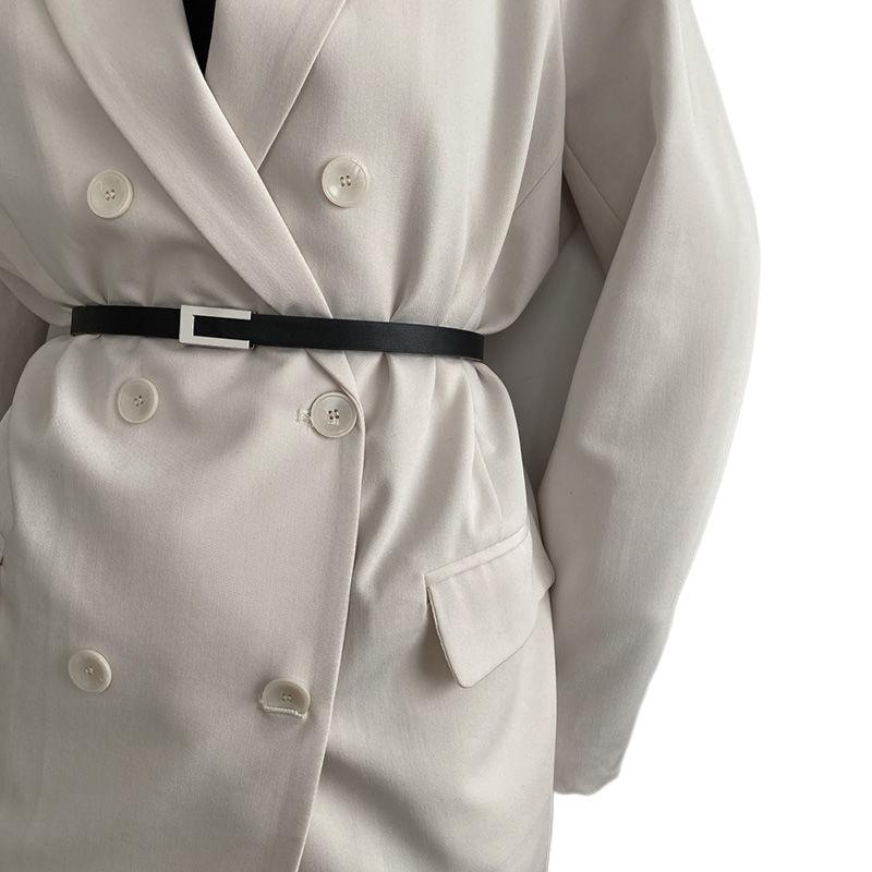 Black Pu Fashionable Waist Belt For Women Ideal For Suits And Coats In 2023 Autumn