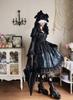 Gothic Lolita JSK Lolita Jumper Skirt with and Lace Up Sickly Princess Mori Princess Idol Size M [XHSUKADO] 2-Piece Cape, Ribbon, Dress, Women's