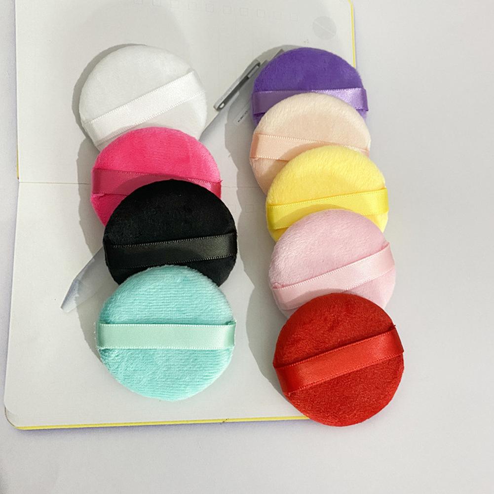 5Pcs Soft Velvet Powder Puff Blender Sponges Facial Foundation Puff Make Up Accessories Round Makeup Sponges Cosmetics Tools