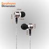 Sephia SP3060 Metal Headphones with Earbud Compatible with and More Tangle-Free In-Ear Bass-Driven Sound, 3.5mm Jack, S/M/L Tips, Samsung, Android,