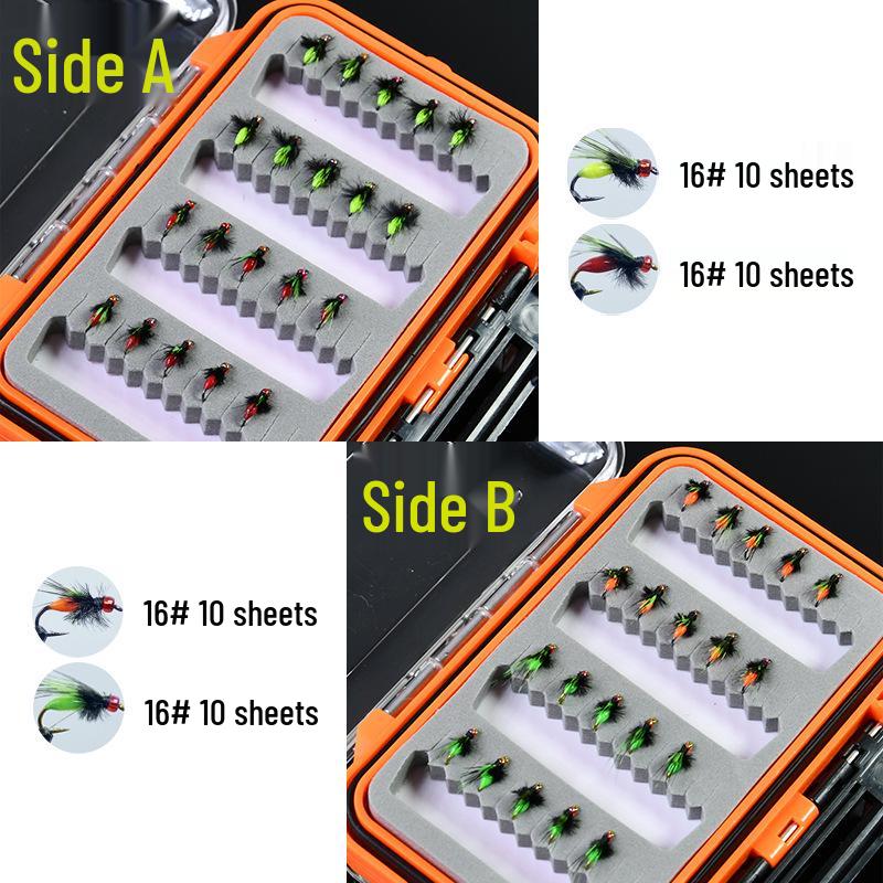 White Strip Fishing Rig: Micro Lure Baits, Mosquito Fly Hooks, Feather Lure, and Imitation Melon Seed Bait