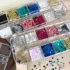 12Grids/Box Sparkling Flakes Nail Art Sequins Accessories Nail Decoration  Nail Art Supplies