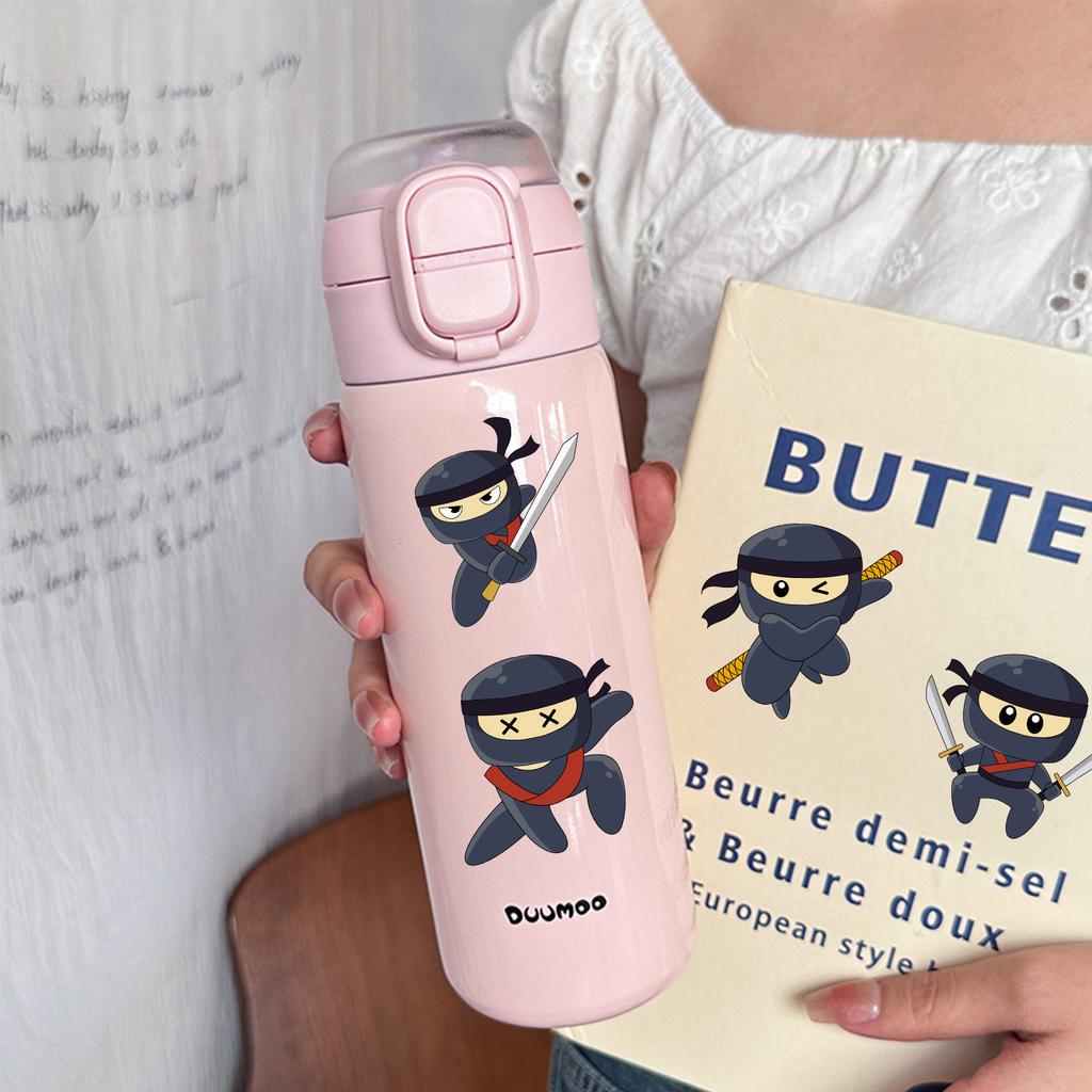 8 Cartoon Ninja Face Swap Collage Hands-on DIY Handbook Mobile Phone Case Decoration